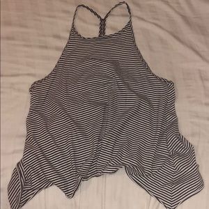 Hollister spaghetti strapped racer back crop top